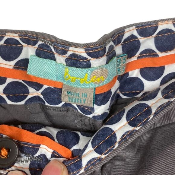 Boden Straight Leg Gray Chino Pants Women’s Size 6 Stretch Cotton Blend - Picture 5 of 6